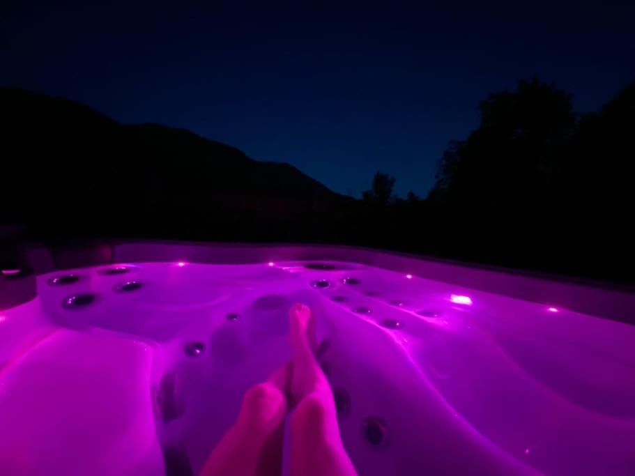 Androsace Appartement Dans Chalet Bois Avec Jacuzzi Privatif Terrasse Et Vue Montagne Les Villards-sur-Thônes 外观 照片